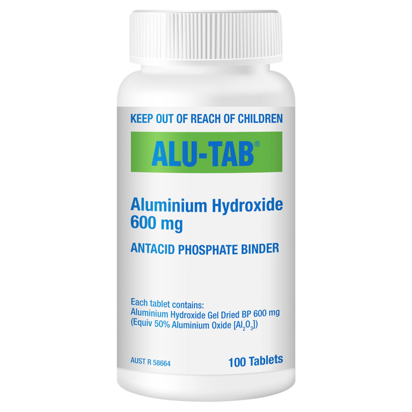 Alu-Tab Aluminium Hydroxide 600mg 100 Tablets