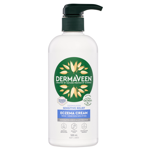 DermaVeen Sensitive Relief Eczema Cream 500mL