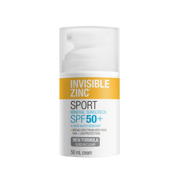 Invisible Zinc Sport Mineral Sunscreen SPF 50+ 50mL
