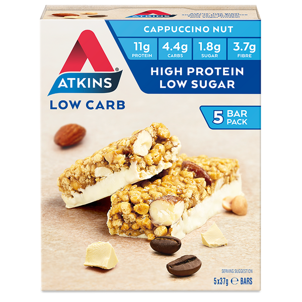 Atkins DayBreak Cappuccino Nut 5 Pack - Aussie Pharmacy