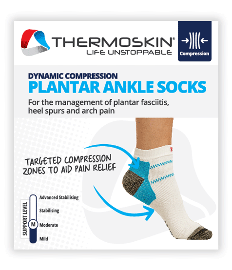 Thermoskin FXT Plantar Compression Socks Ankle Lrg