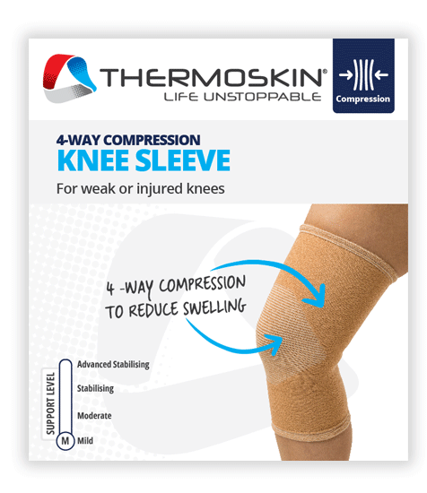 Thermoskin 4-Way Compression Knee Sleeve Lg
