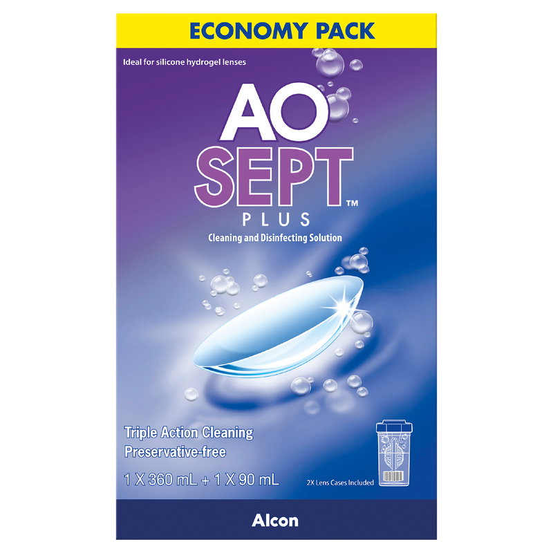 AoSept Plus Economy Pack 360ml + 90ml