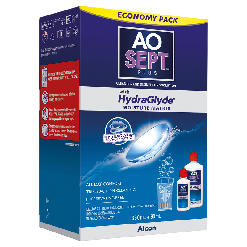 Aosept Hydraglyde Economy Pack 360 Plus 90ml