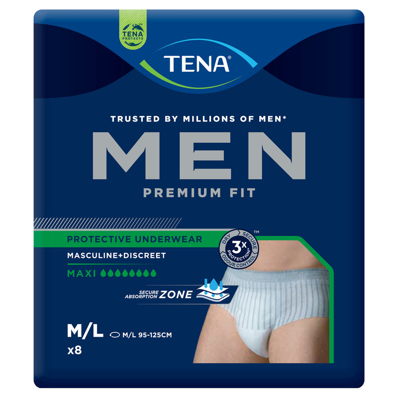 Tena Men Premium Fit Protective Underwear Level 4 Maxi M/L 8