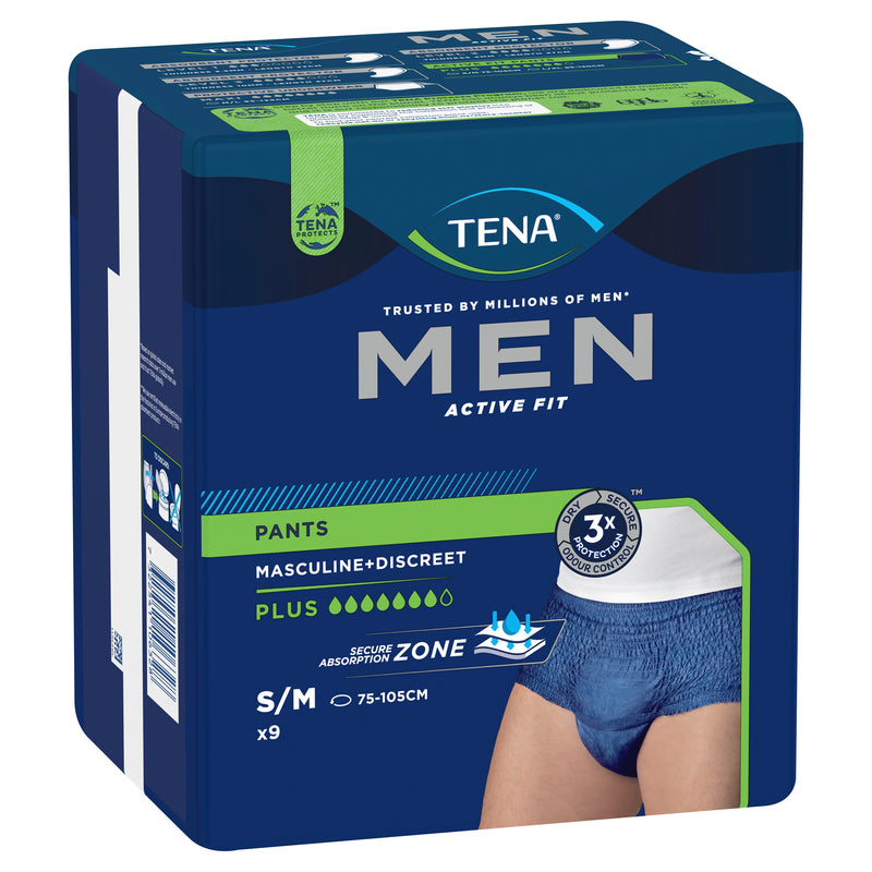 Tena Men Active Fit Pants Plus Navy S/M 9