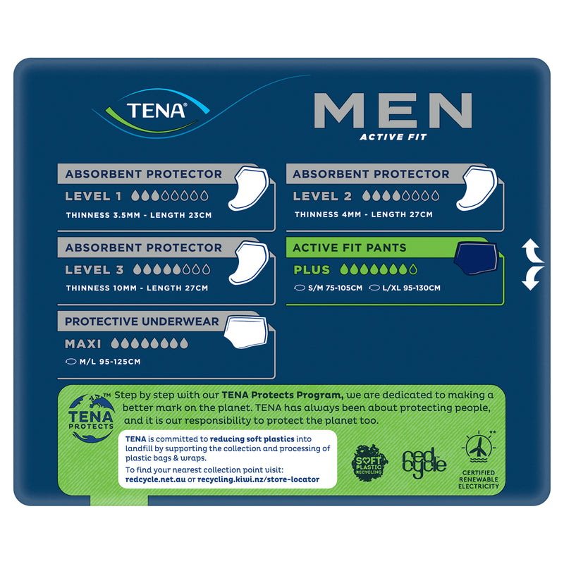 Tena Men Discreet Protective Underwear Level 4 Maxi 8 Pack