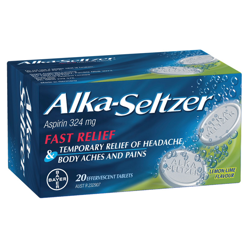 Alka-Seltzer Lemon-Lime Flavour 20 Tablets
