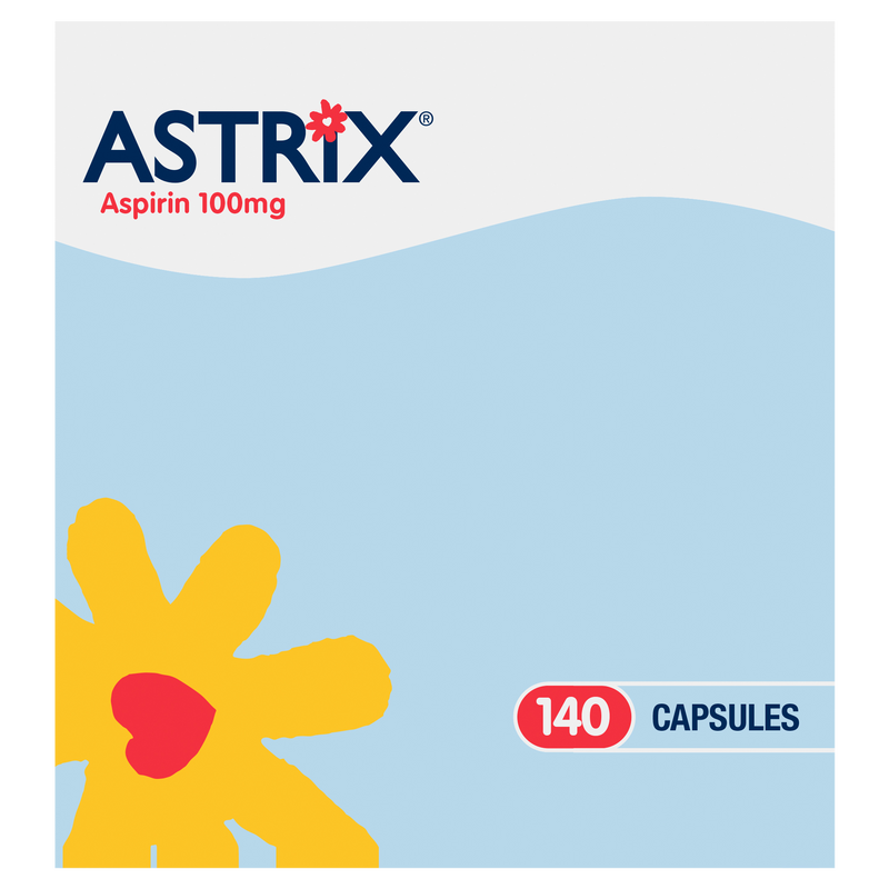 Astrix Aspirin 100mg 140 Capsules