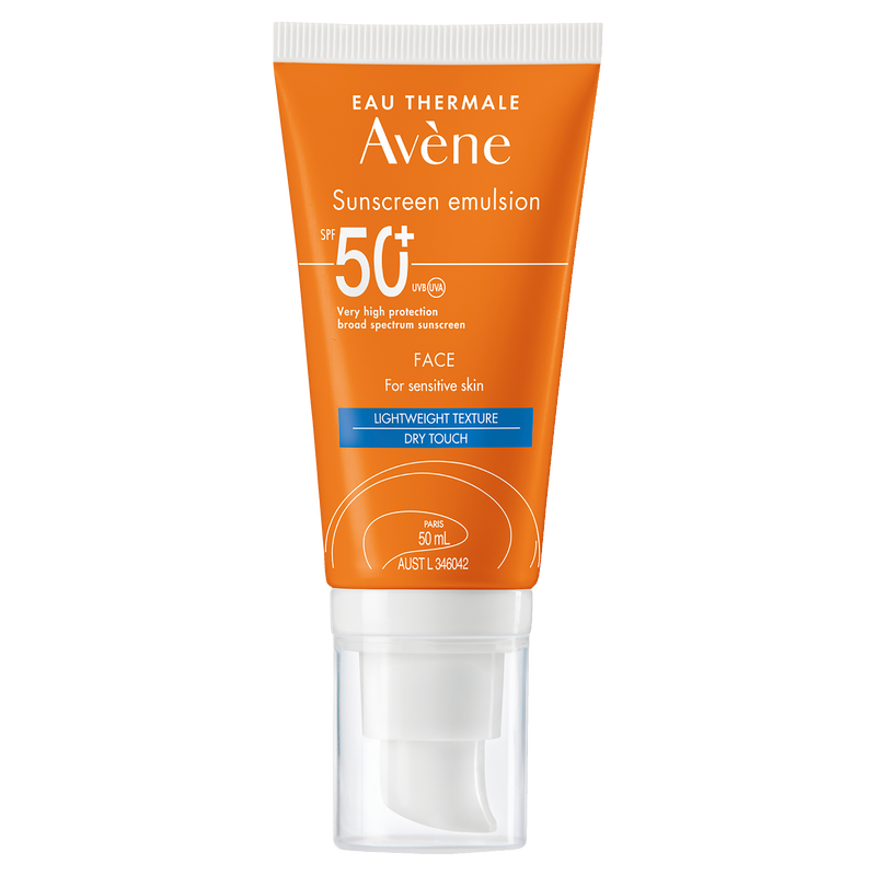 Avène Sunscreen Emulsion Face SPF 50+ 50ml - For Sensitive Skin
