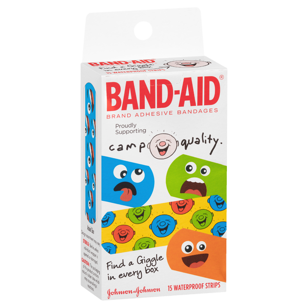Band-Aid Camp Quality Waterproof Strips 15