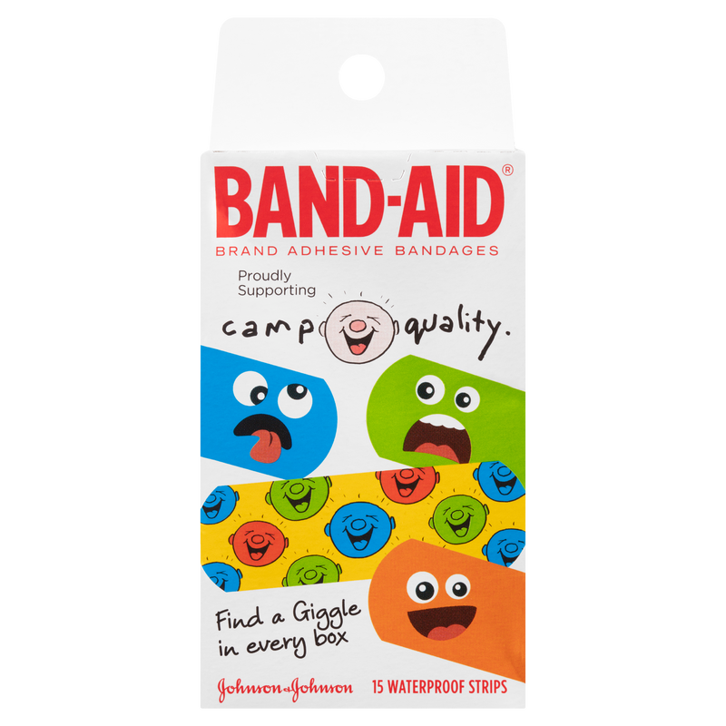 Band-Aid Camp Quality Waterproof Strips 15