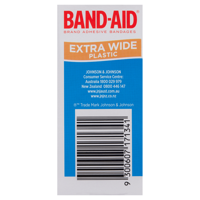 Band-Aid Extra Wide Plastic Strips 40