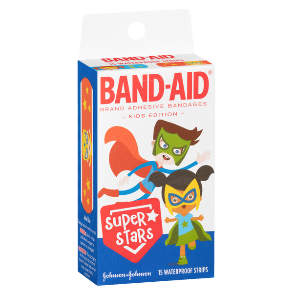 Band-Aid Super Stars Waterproof Strips 15