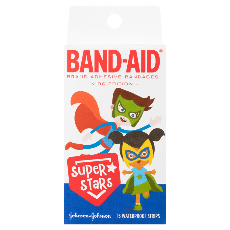 Band-Aid Super Stars Waterproof Strips 15