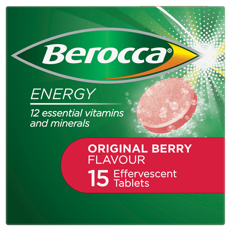 Berocca Energy Original Berry Flavour 15 Effervescent Tablets