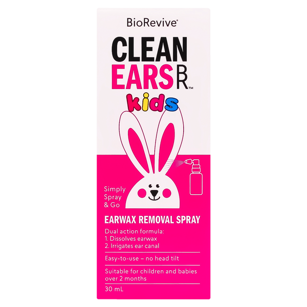 BioRevive CleanEars Kids Earwax Removal Spray 30ml