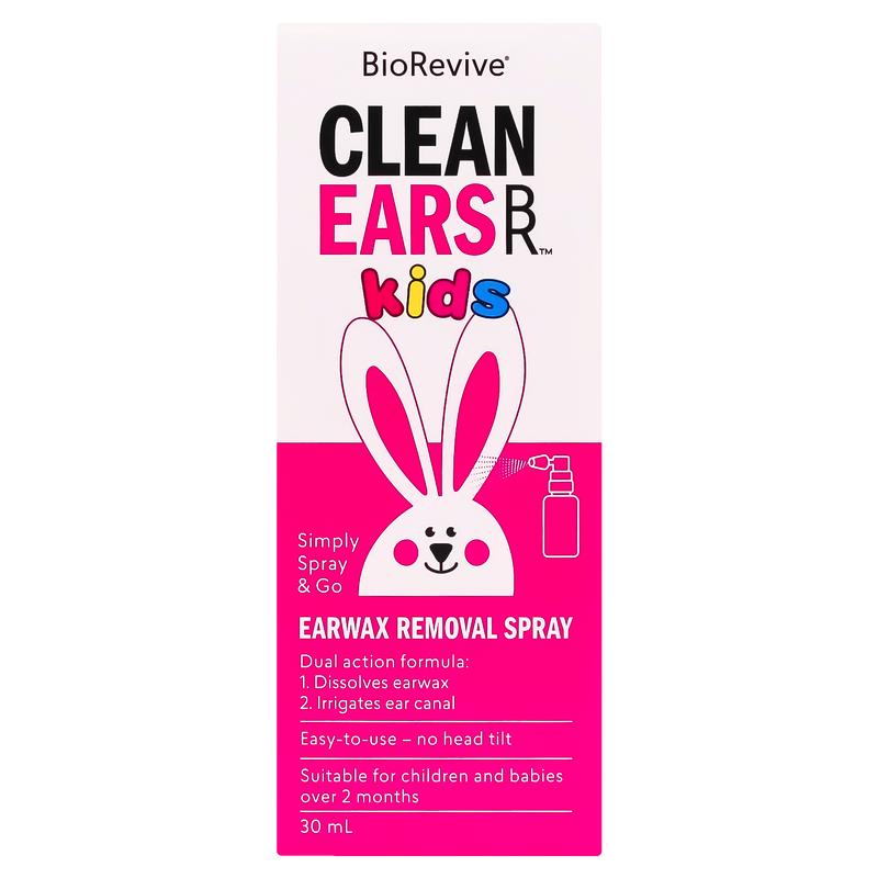 BioRevive CleanEars Kids Earwax Removal Spray 30ml