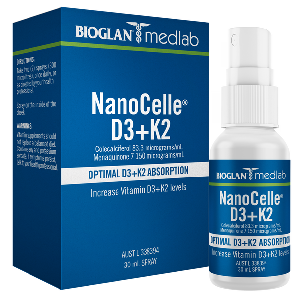 Bioglan Medlab NanoCelle D3+K2 30mL