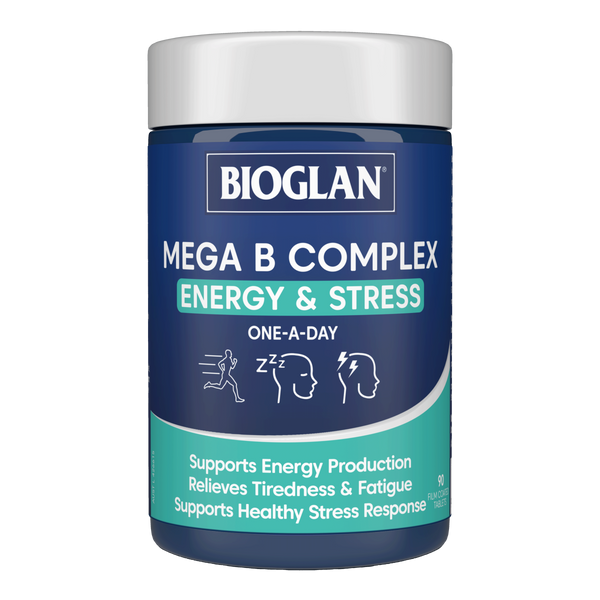 Bioglan Mega B Complex Energy & Stress 90 Tablets