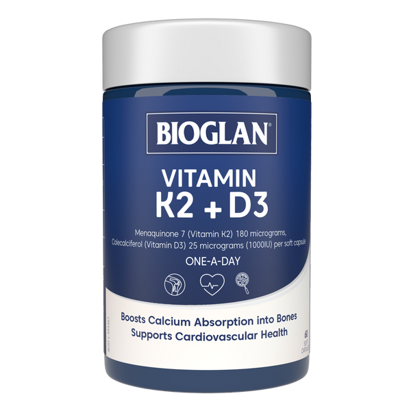 Bioglan Vitamin K2 + D3 60 Capsules