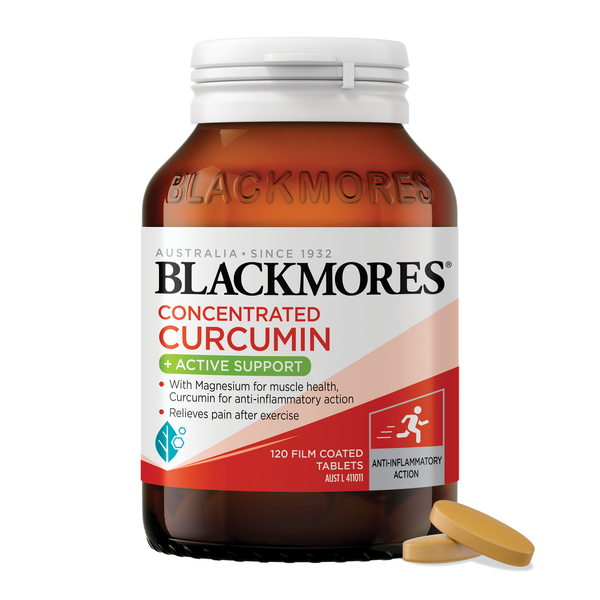 Blackmores Concentrated Curcumin + Active Support 120s
