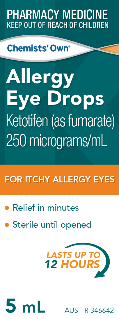 Chemists' Own Ketotifen Allergy Eye Drops 5mL