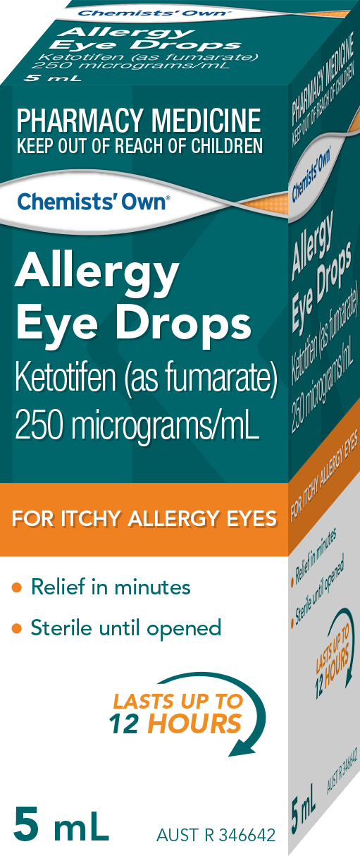 Chemists' Own Ketotifen Allergy Eye Drops 5mL
