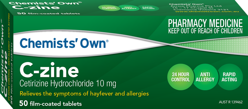 Chemists' Own C-Zine Tablets 10mg 50