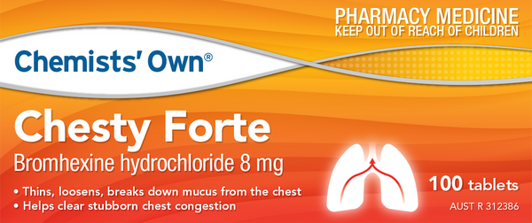 Chemist Own Chesty Forte 8mg 100 Tablets