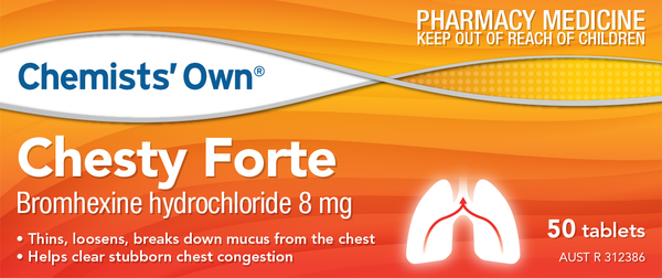 Chemist Own Chesty Forte 8mg 50 Tablets