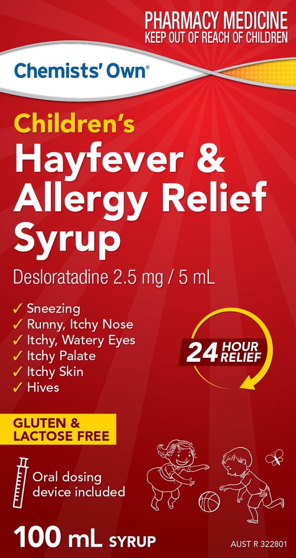 Chemists' Own Children's Hayfever & Allergy Relief Syrup 100ml