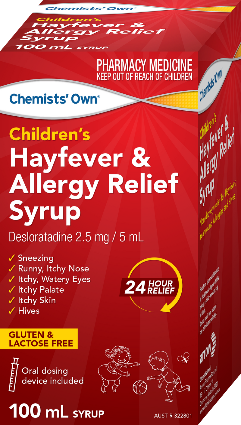 Chemists' Own Children's Hayfever & Allergy Relief Syrup 100ml