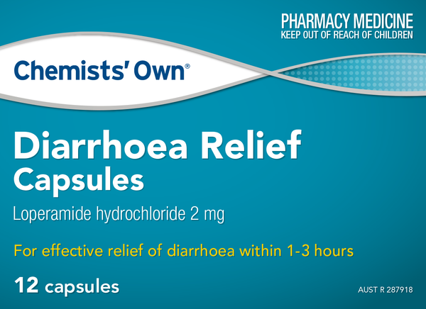 Chemists' Own Diarrhoea Relief Capsules 12