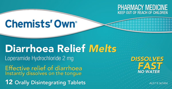 Chemists' Own Diarrhoea Relief Melts OD Tablets 12