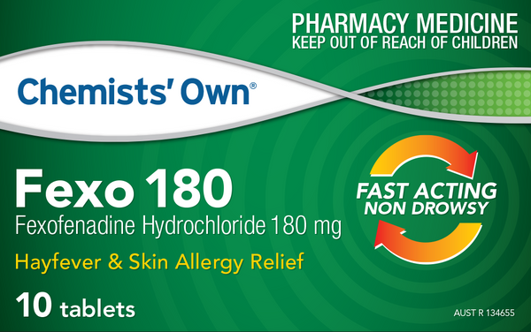Chemists' Own Fexo Tablets 180mg 10 Tablets