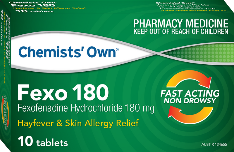 Chemists' Own Fexo Tablets 180mg 10 Tablets