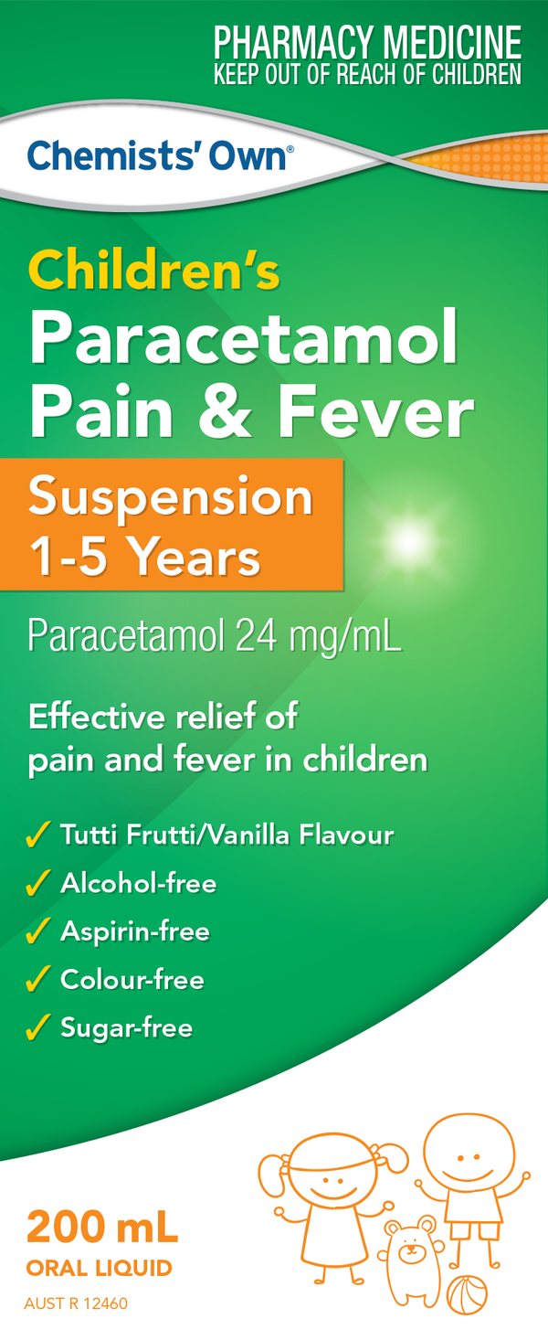 Chemists' Own Children's Paracetamol 1- 5 Yrs Susp 200ml