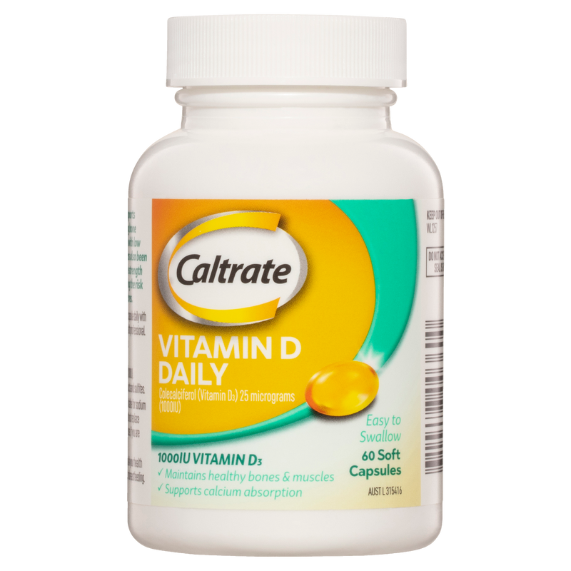 Caltrate Vitamin D 1000iu 60 Capsules
