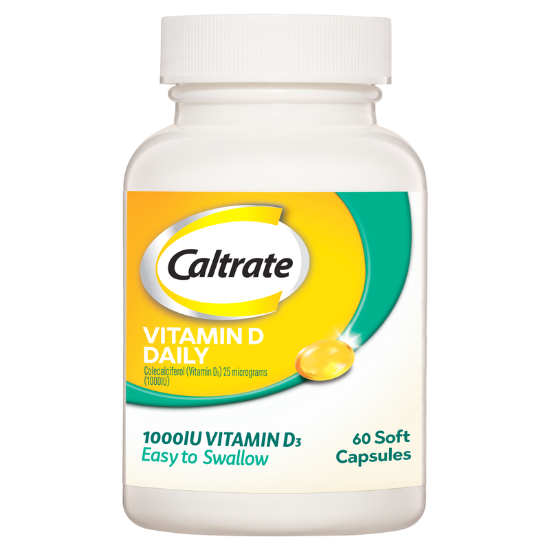 Caltrate Vitamin D 1000iu 60 Capsules