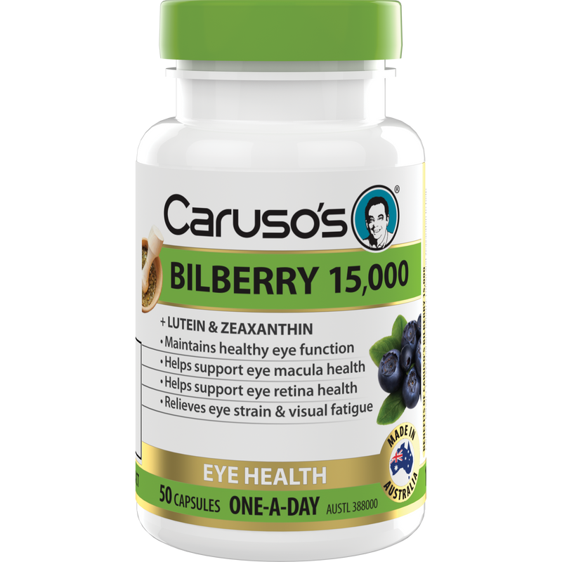 Caruso's Bilberry 50 Capsules