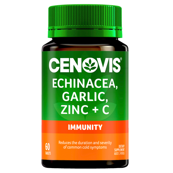 Cenovis Echinacea, Garlic, Zinc & C 60Tabs