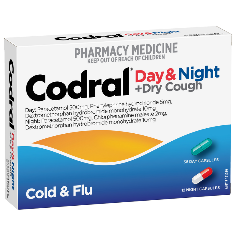 Codral PE Day & Night + Dry Cough 48 Capsules