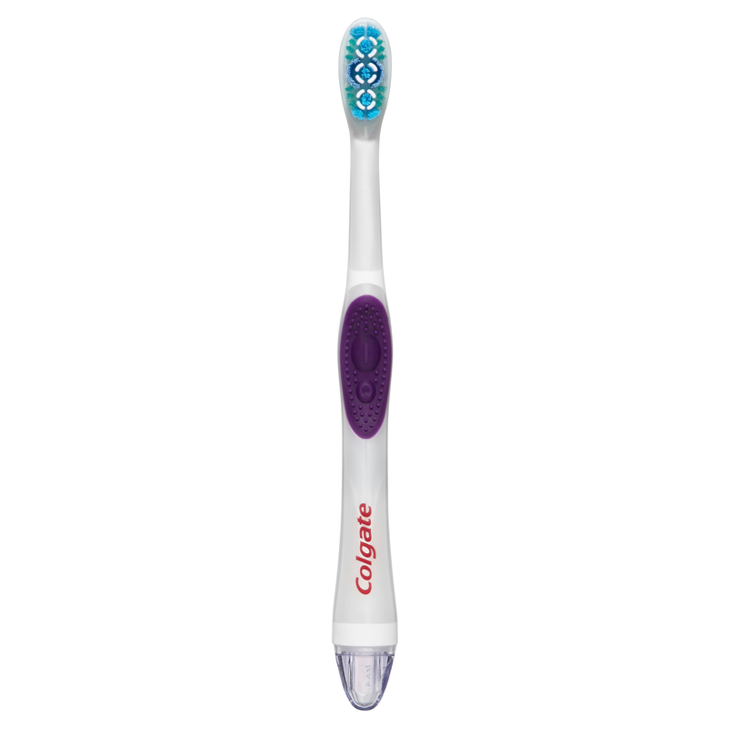 Colgate 360° Optic White Battery Powered Whitening Medium Toothbrush