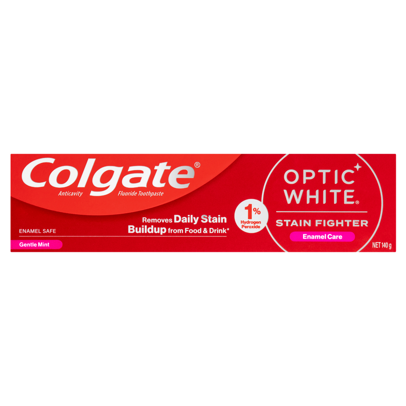 Colgate Optic White Stain Fighter Enamel Care Toothpaste 140g