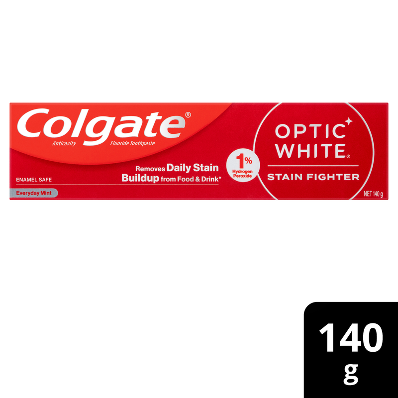 Colgate Optic White Stain Fighter Toothpaste 140g