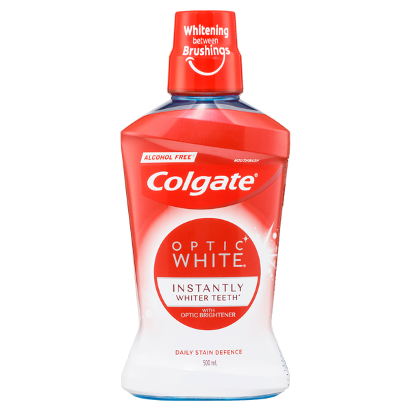 Colgate Optic White Teeth Whitening Mouthwash 500ml