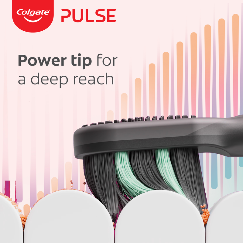 Colgate Pulse Deep Clean Electric Toothbrush Replacement Brush Head Refills 4 Pack