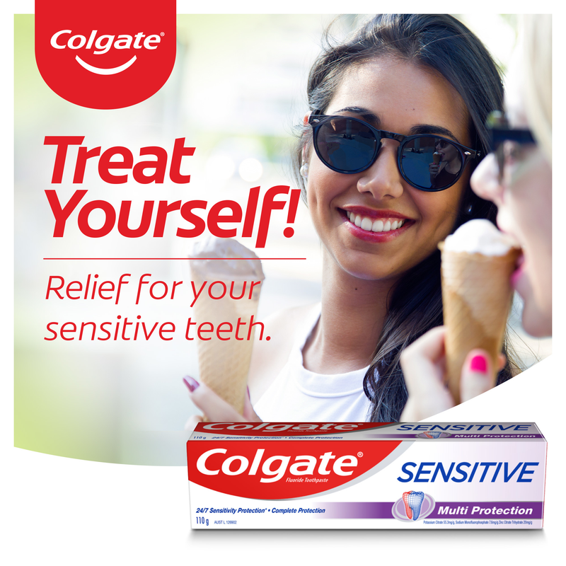 Colgate Sensitive Multi Protection Toothpaste, 110g, For Sensitive Teeth Pain Relief