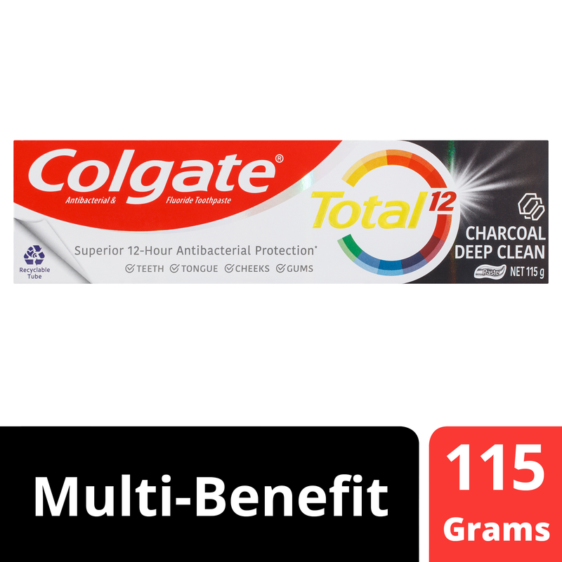 Colgate Total Charcoal Deep Clean Antibacterial Toothpaste 115g